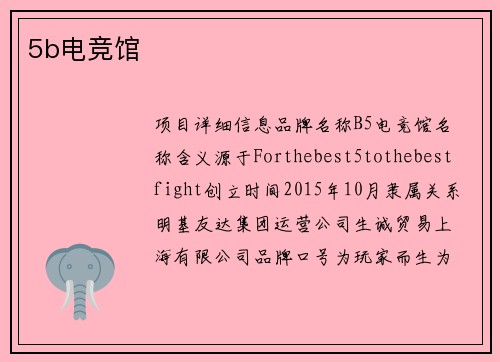 5b电竞馆